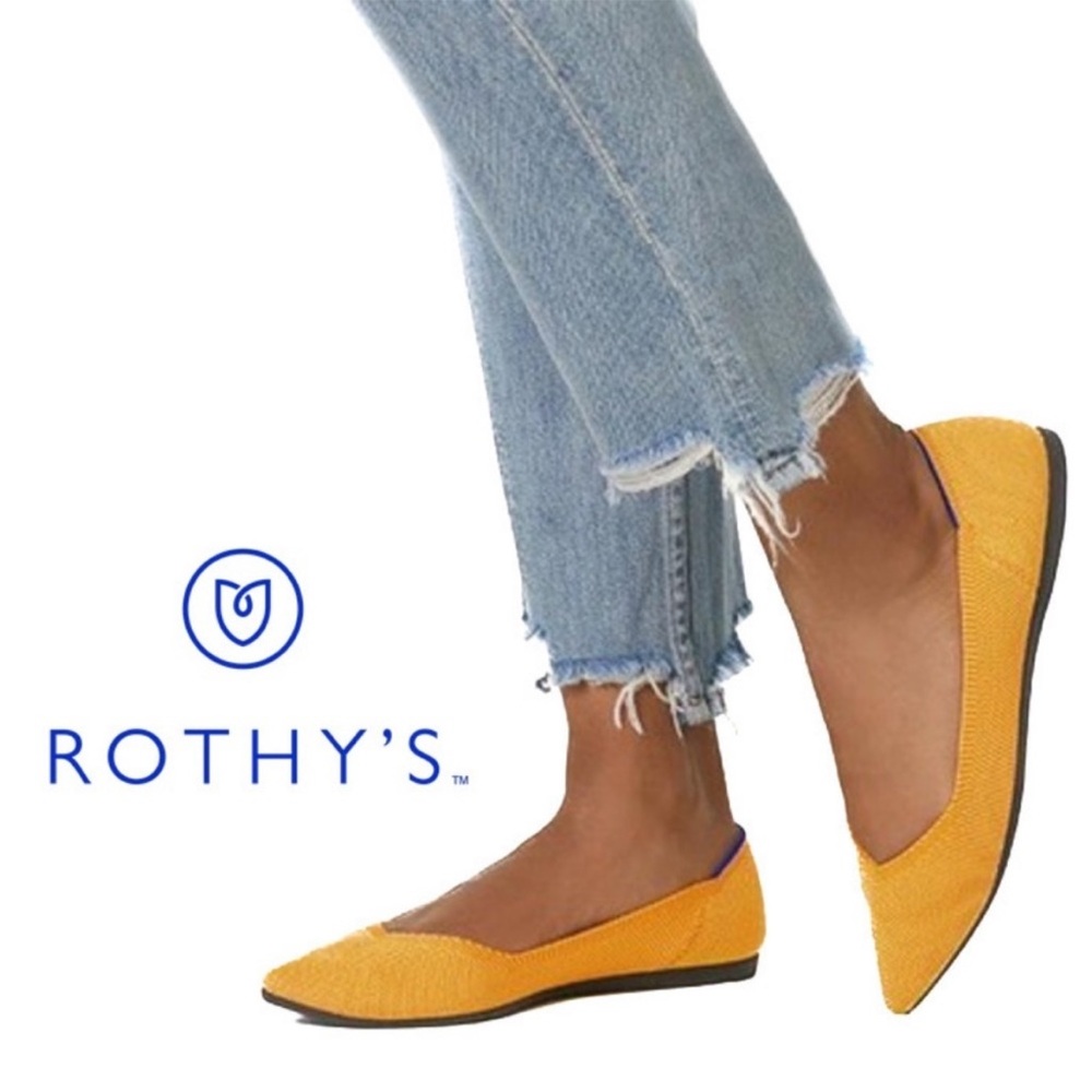 Rothy’s The Point Marigold Point Toe Flats